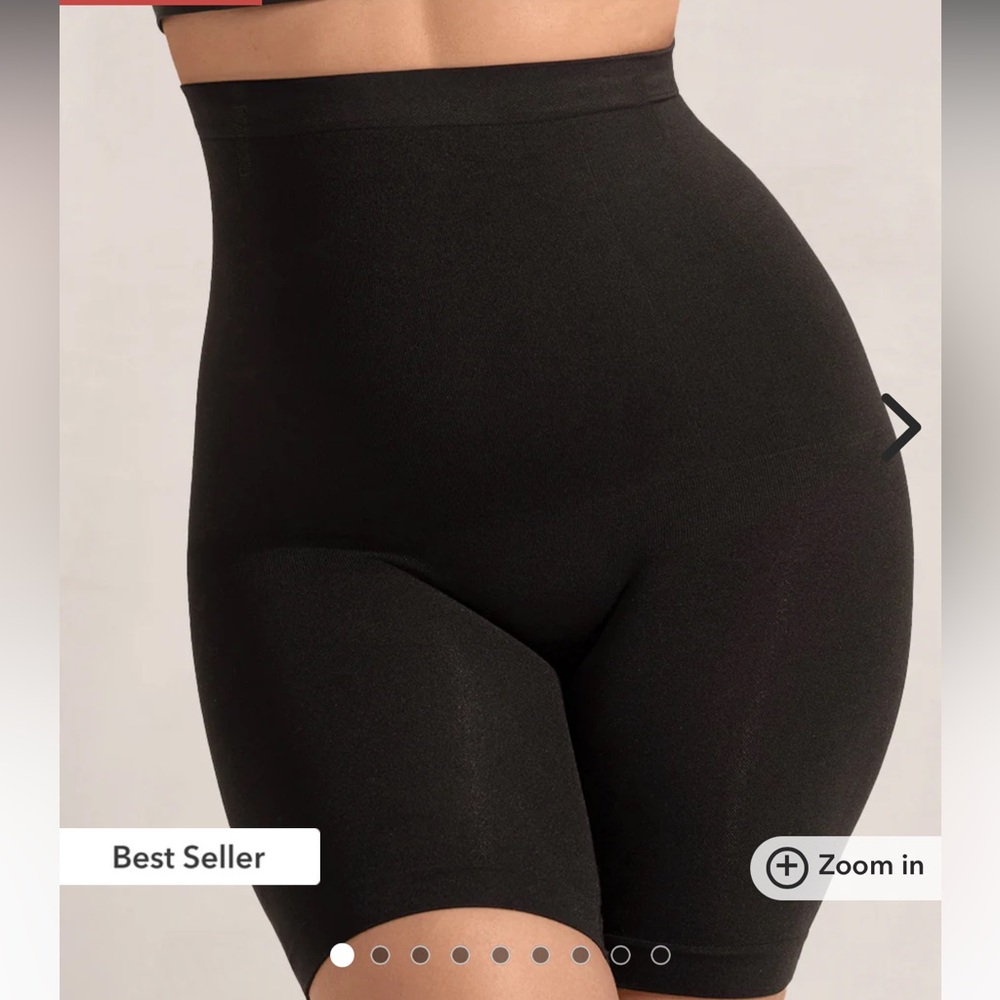 SHAPERMINT Essentials All Day Every Day High-Waisted Shaper Shorts XL Black NEW